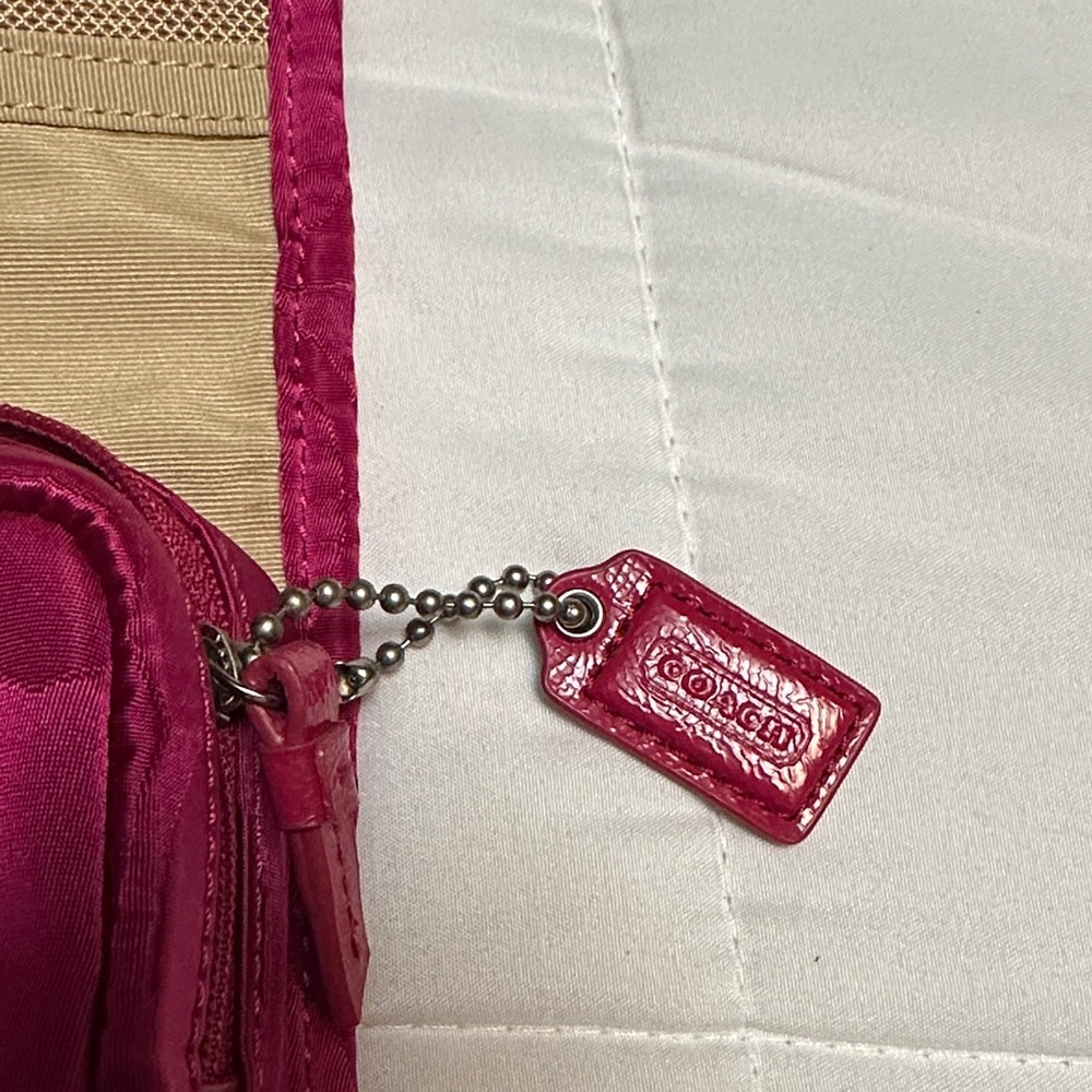 Coach Fuchsia Cosmetic Bag - Picture 7 of 7